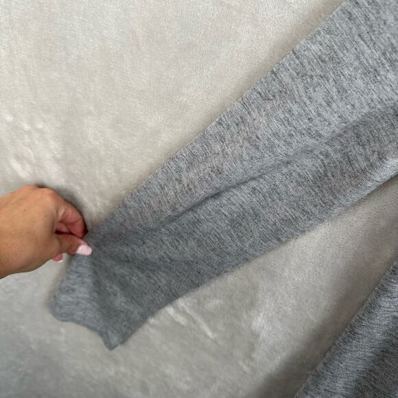 Talbots Sweater Womens Medium Gray Button Front Cardigan Wool Blend Lagenlook - Picture 5 of 12